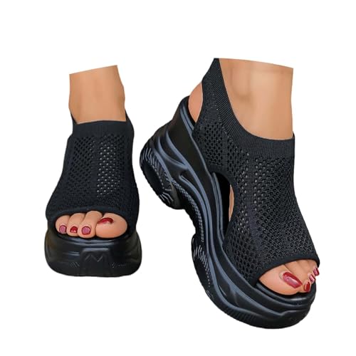 Sandale orthopédique d'été contre les douleurs de pieds, modèle plateforme lavable pour femme