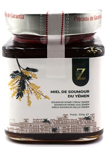 Zayti Honig aus dem Jemen – 300 g – ein seltener und einzigartiger Honig – 100 % natürlich, geerntet in der Region Da'wan, in Hadramawt