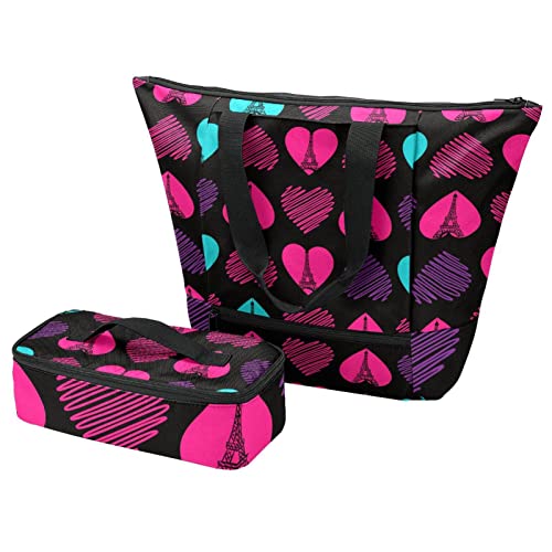 Boîte à déjeuner et sac fourre-tout isotherme motif chien pour voyage et école