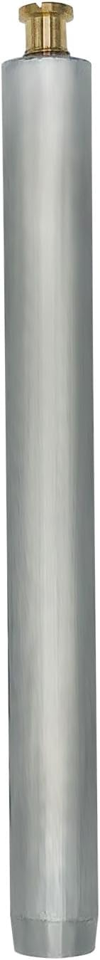 Poolzilla 10 Pack 10” Aluminum Tube with Brass Anchor for Pool Safety Cover Installation, Anchor Installation for Loose Ground or with Pavers, Extra Long