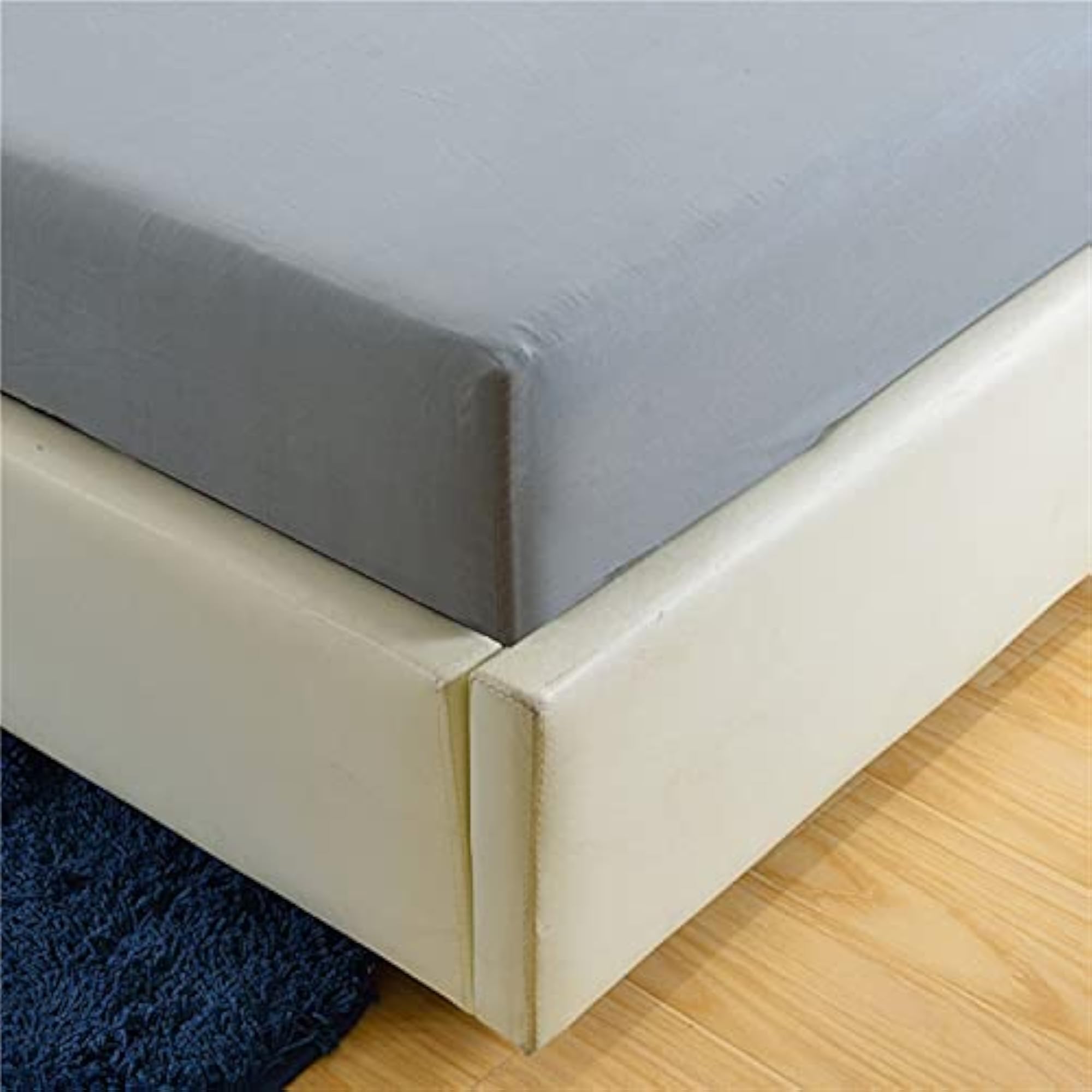 Light Grey Extra Deep Pocket Fitted Bedding Sheet, Breathable