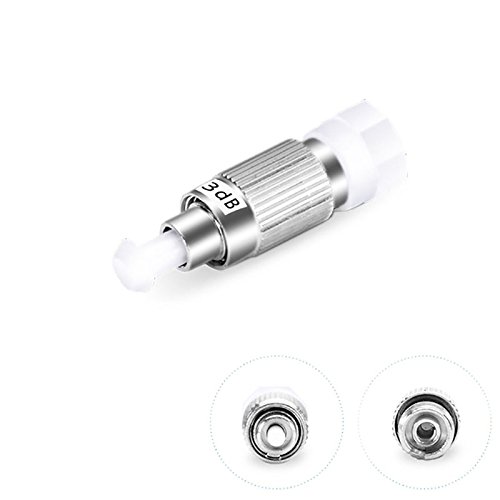 Jeirdus 5pcs/lot 3dB FC/UPC Female to Male Fiber Optic Attenuator FC Single Mode Simplex Fixed Optical Attenuator