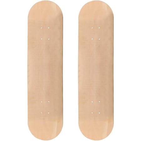 Moose 블랭크 스케이트보드 데크 - 프리미엄 7겹 단풍나무 구조 - 천연 나무 - 10가지 사이즈 중에서 선택 - 보드 1개 포함