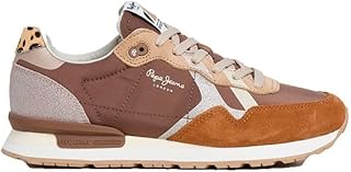 Zapatillas de Piel Britt Glitter marrón