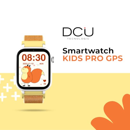 Dcu Tecnologic - Smartwatch Per Bambini Con Sistema Android - Whatsapp - Posizionamento Gps - Videochiamate - Tasto Sos - Controllo Genitori - Colore: Arancione - 2