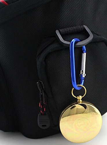 NIEGIENNA-Portable Vintage Old Style Compass Pocket Watch Style Multifunction Fluorescence Compass Navigation for Outdoor Sports Camping Hiking (Golden) - Image 6