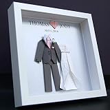 Personalized First Anniversary Gift, Paper Anniversary Gift, Wedding Gift, Paper Origami Bride & Gro