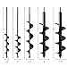 VASGOR Set of 5 Auger Drill Bit for Planting (1.6x16