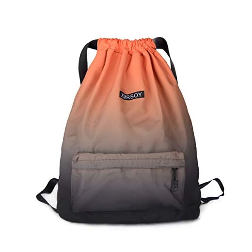 Gym Drawstring Backpack Water Resistant String Bag Nylon Cinch Sport Bag Sackpack