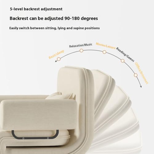 Rozkładana sofa – oszczędzająca miejsce leżak z podłokietnikami i poduszkami, nowoczesna sofa do spania dla gości, wszechstronny design do salonu