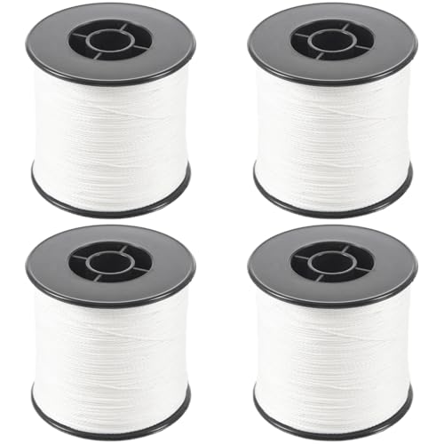 Daijianbin 4 unidades de 500 m, 100 kg, 0,5 mm, muy fuerte, 4 hebras. Color: