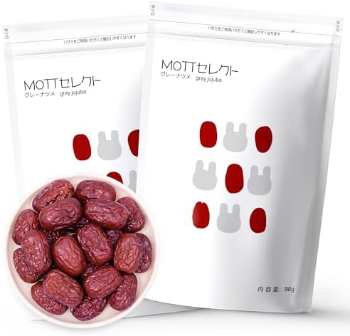 （23:30時点） MOTTセレクト グレーナツメ 乾燥なつめ ナツメ なつめ 棗 無添加 無農薬なつめ 濃い甘み しっとり食感 ドライなつめ 98g×2袋