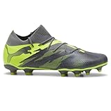 PUMA Mens Future 7 Match Rush Firm GroundArtificial Ground Soccer Cleats - Green, Grey - Size 11 M