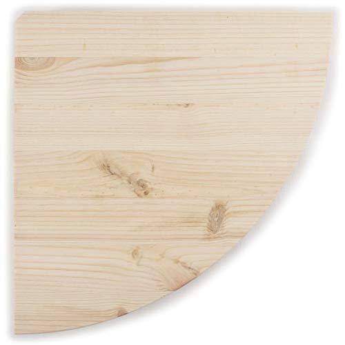 Estantería esquinera de madera natural / 3 tamaños / pino flotante estante de pared para bricolaje Cover