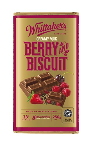 Whittaker's 33% Cocoa Berry and Biscuit 250g