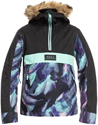 Roxy Girls Shelter WarmFlight Insulated Jacket (True Black Petole (KVJ7), Medium (10))