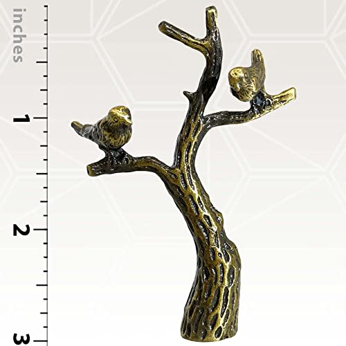 Royal Designs, Inc. Small Birds in Tree Lamp Finial, Antique Brass, Decorative Replacement Finial for Table or Floor Lamps by Royal Designs, Inc. - Image 4