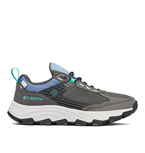 Columbia Women's Hatana Max Outdry Hiking Shoe, Dark Grey/Electric Turquoise, 12