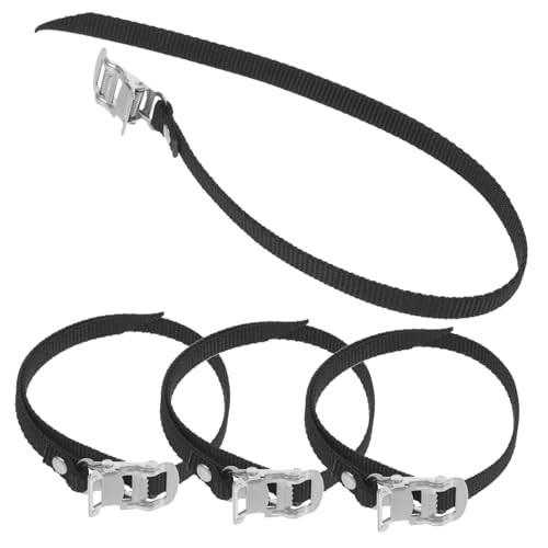 BRIGHTFUFU Pedal Straps for Stationary Bike Bike Footrest Straps Durable Material Easy to Adjust