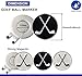 Adhere Golf Ball Markers Personlized Logo Enamel with A Strong Magnetic Hat Clips A Premium Golf Gifts for Golfer (Style L Golf Club 2pcs White+2pcs Black)