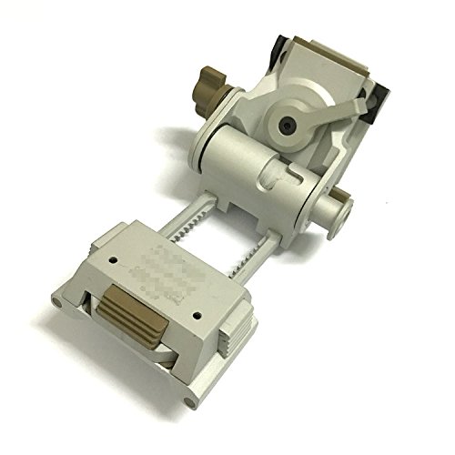 H World EU Tatical Airsoft FMA L4 G24 NVG Mount CNC para casco Fast OPS PJ MH BJ Mich, plata