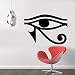 Eye of Horus Egyptian Pagan Symbol Removable Wall Sticker Art Home Office Room Mural Decor Vehicle Car Truck Window Bumper Graphic Decal- (6 inch) / (15 cm) Wide MATTE BLACK Color