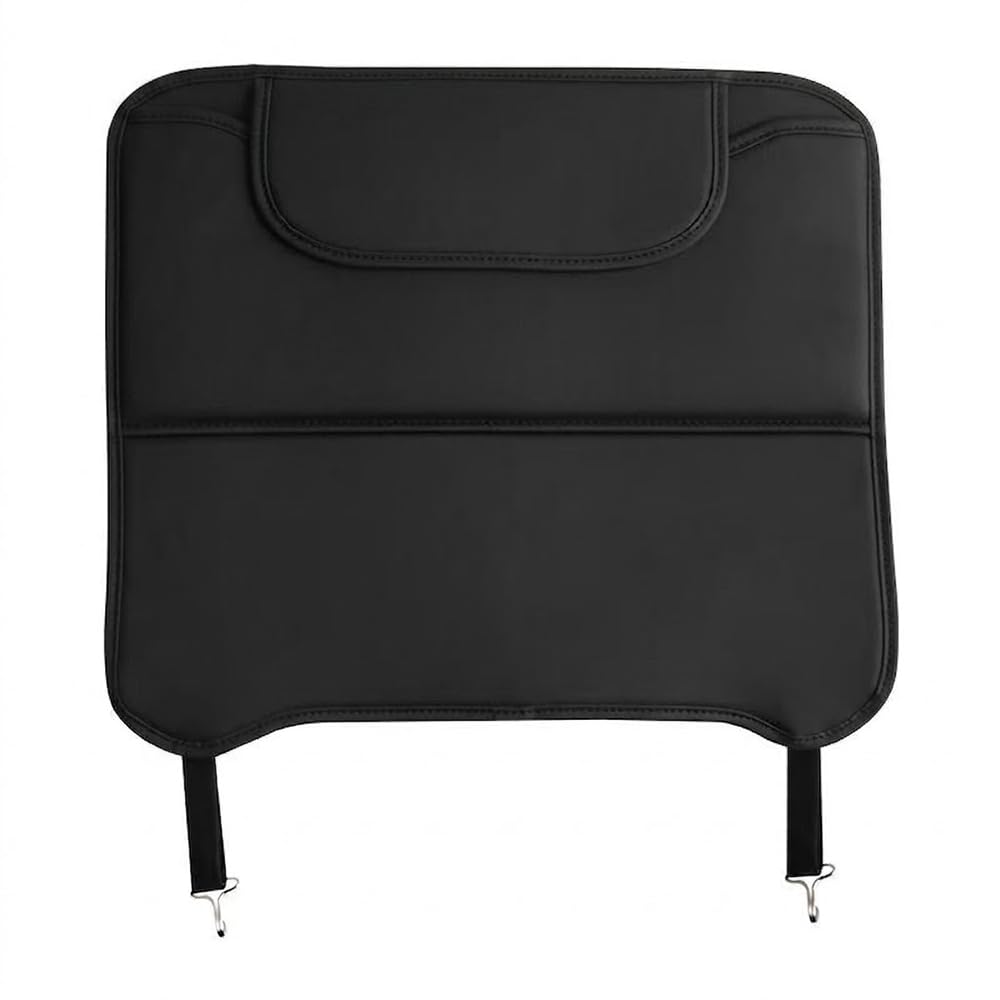 zhangqin Vehicle Seat Back Protector for Mazda RX-8 (SE3P 2003-2012), Faux Leather Kick Mat with Organiser Pocket, Anti Scratch Cover, Wipeable,Black