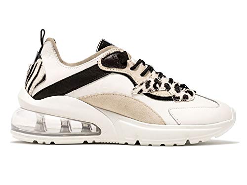 D.A.T.E. AR-Wi-WB Aura - Zapatillas deportivas para mujer de piel blanca Blanco Size: 38 EU