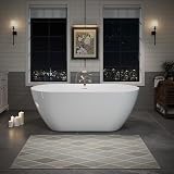 Abruzzo 60' Glossy White Acrylic Freestanding Bathtub