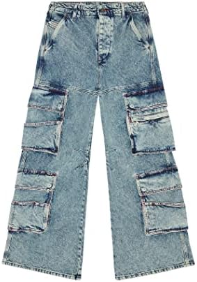 DIESEL カーゴスタイル ライトブルーデニム W25 レギュラー Jeans - 2023 D-Finitive | ダークブルー | メンズ | DIESEL