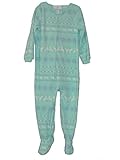 Carter's Girl's Size 4T Mint Green Fair Isle Fleece Footed Pajama Sleeper