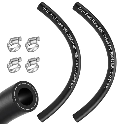 2 Pack 5/16" 1FT Submersible Fuel Hose E85 In-Tank Fuel Line SAE 30R10 by Meonum - Used condition - US$13.83