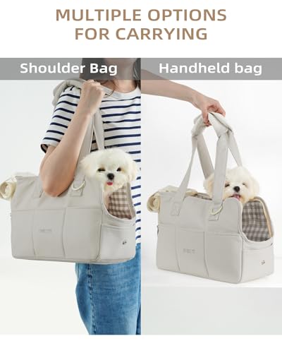 Sac de transport pour chiens ONECUTE en coton gris taille S - 11
