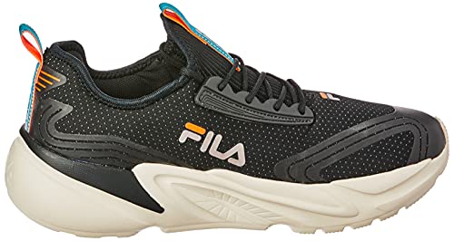 Tênis Fila Charge, Masculino, Preto/Petróleo/Laranja Flúor, 41