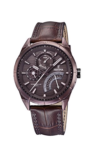 Preisvergleich Produktbild Festina Herren Analog Quarz Uhr mit Leder Armband F16988 / 1