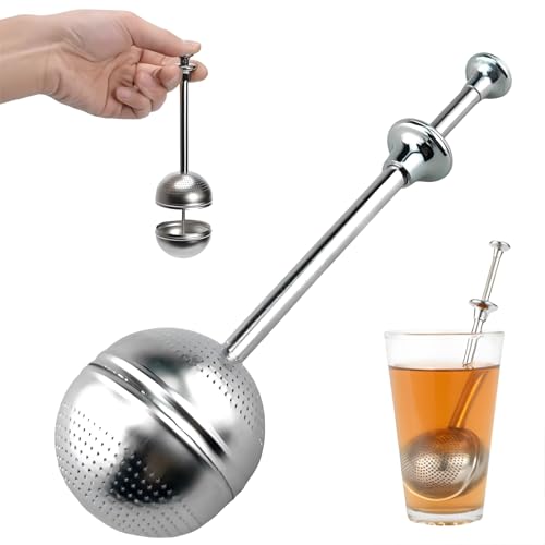 Stainless Steel Tea Ball, 2025 New Tea Ball Infuser, Reusable Fine Mesh Tea Diffuser for Bulk Tea(1)