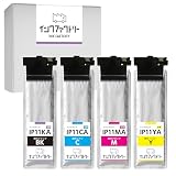 IP11A 4色セット エプソン用 互換インク【全色顔料/残量表示対応】Mサイズ相当 約3,000枚印字 対応機種: PX-M887F / PX-S887 IP11KA IP11CA IP11MA IP11YA インクファクトリー