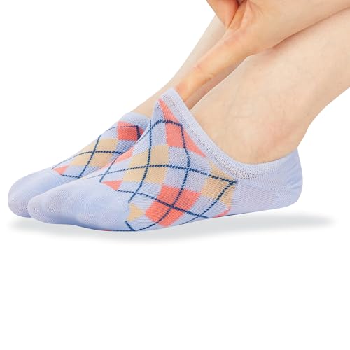Image of Benefeet Sox Cute No Show Socks for Women Low Cut Socks for Girls Liner Invisible Socks Cotton Flat Boat Loafer Socks