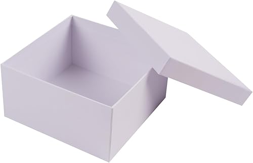 Miniatura 7 de Lyforpyton Cajas de regalo cuadradas con tapas, juego de 6 cajas de regalo blancas para dama de honor, propuesta de boda, cumpleaños, baby showers