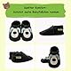 SAYOYO Weiche Babyschuhe Lauflernschuhe Krabbelschuhe Kleinkind Lederschuhe Hausschuhe,23/24 (18-24) XL Monate,Schwarz Hund