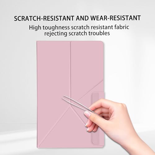Image of Magnetic Case for Samsung Galaxy Tab S11 Ultra 14.6 Inch 2025 - Model SM-X930 /SM-X936 Tablet with S-Pen Holder, Auto Wake /Sleep Smart Tablet Cover, Pink