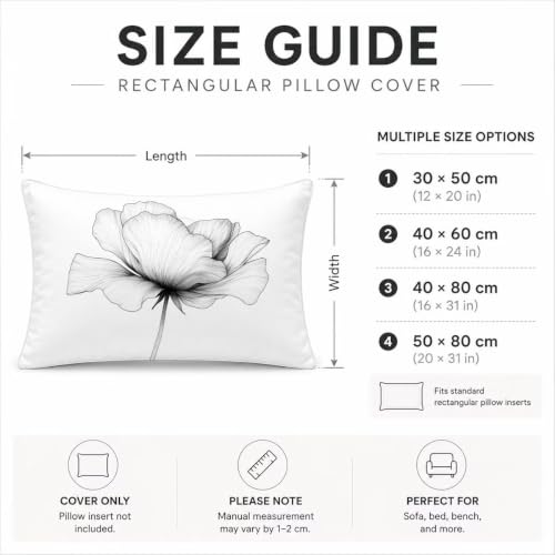 Housse de coussin extérieur imperméable 40x80 lot de 2 rectangulaire blanc - 8