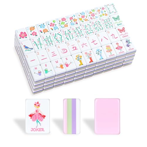 Juego de Mahjong Americano con 160 Fichas Acrílicas