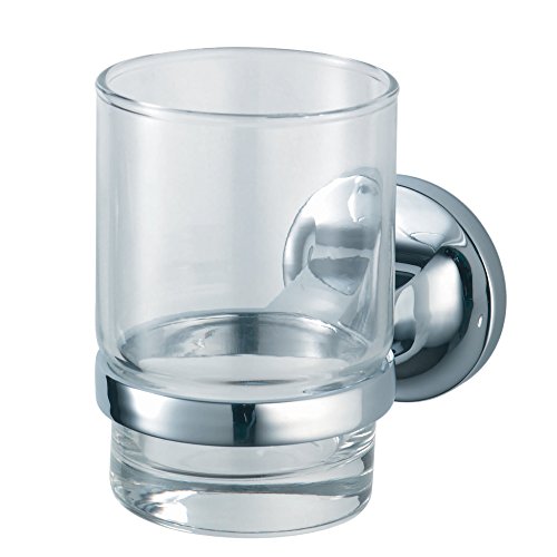 Preisvergleich Produktbild HACEKA aspen Becher, verchromt, Glaskörper, 1111994, Metallic