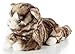 Produktbild Uni-Toys - Hauskatze grau-getigert, liegend - 25 cm (Länge) - Plüsch-Katze - Plüschtier, Kuscheltier