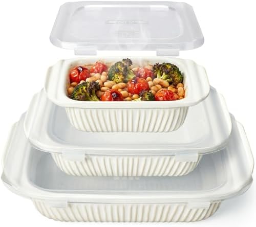 Artena Casserole Dishes For Oven, Ceramic Baking Dish, Large Lasa...