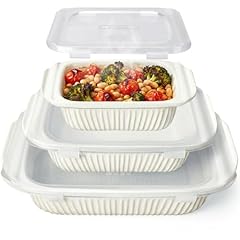 White - Baking Dish With Lids