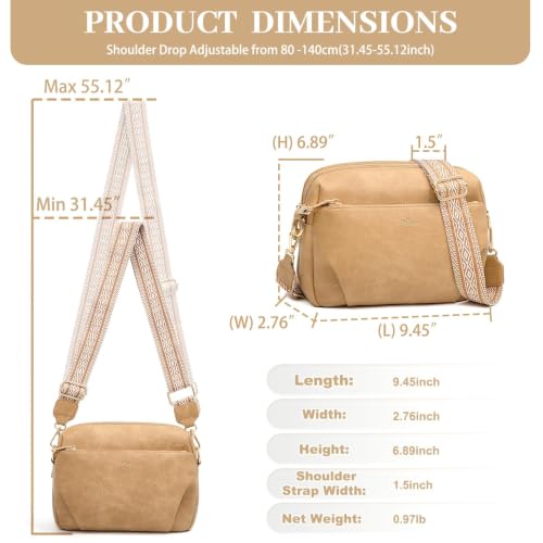 Image of Crossbody Bag for Women Vegan Leather Handbag Purse Anti Theft RFID