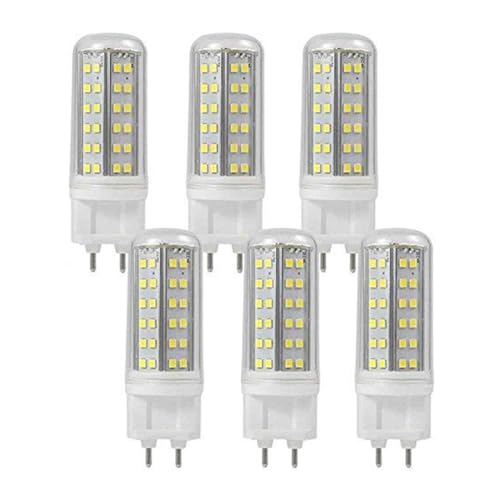 RAWARS JiuRui Ampoules 6 pcs/lot LED Lampe de maïs avec Couvercle 10 W G12 AC85~265 V LED Lampe de maïs 84led-2835SMD Blanc Chaud CE ROHS (Taille : Natural White)