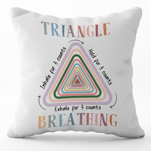 Ywzqru PILLOWCASE27 Triangle Breathing Throw Pillow Covers cover